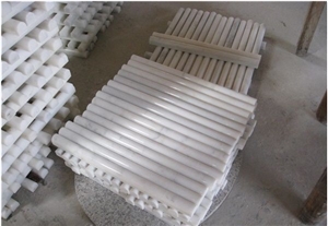 High Quality Oriental White Marble Bullnose Pencil Moldings